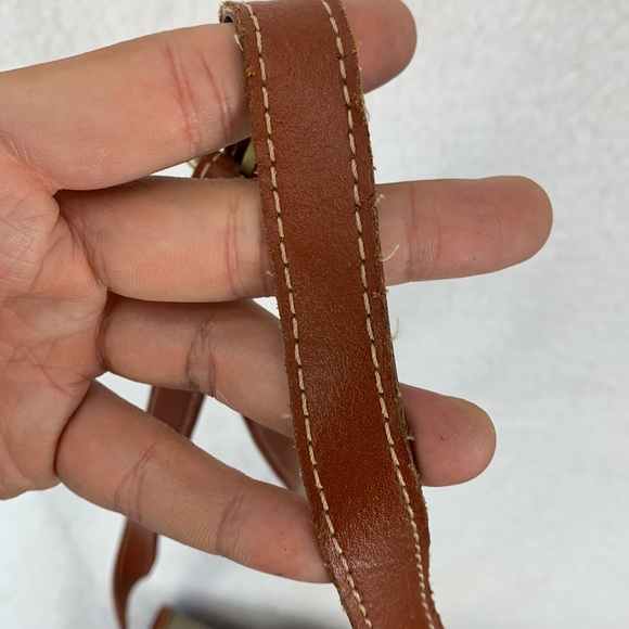 Dooney & Bourke Vintage Equestrian Leather Crossbody Bag Womens‎ Brown Medium - Picture 12 of 16